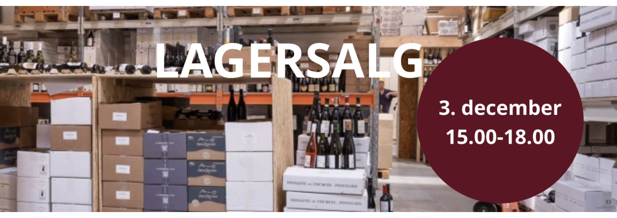 Wineadvisor holder POP-UP LAGERSALG - Tirsdag den 3. december kl. 15.00-18.00