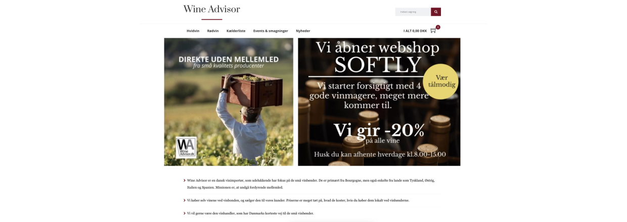 Wine Advisor lancerer ny webshop