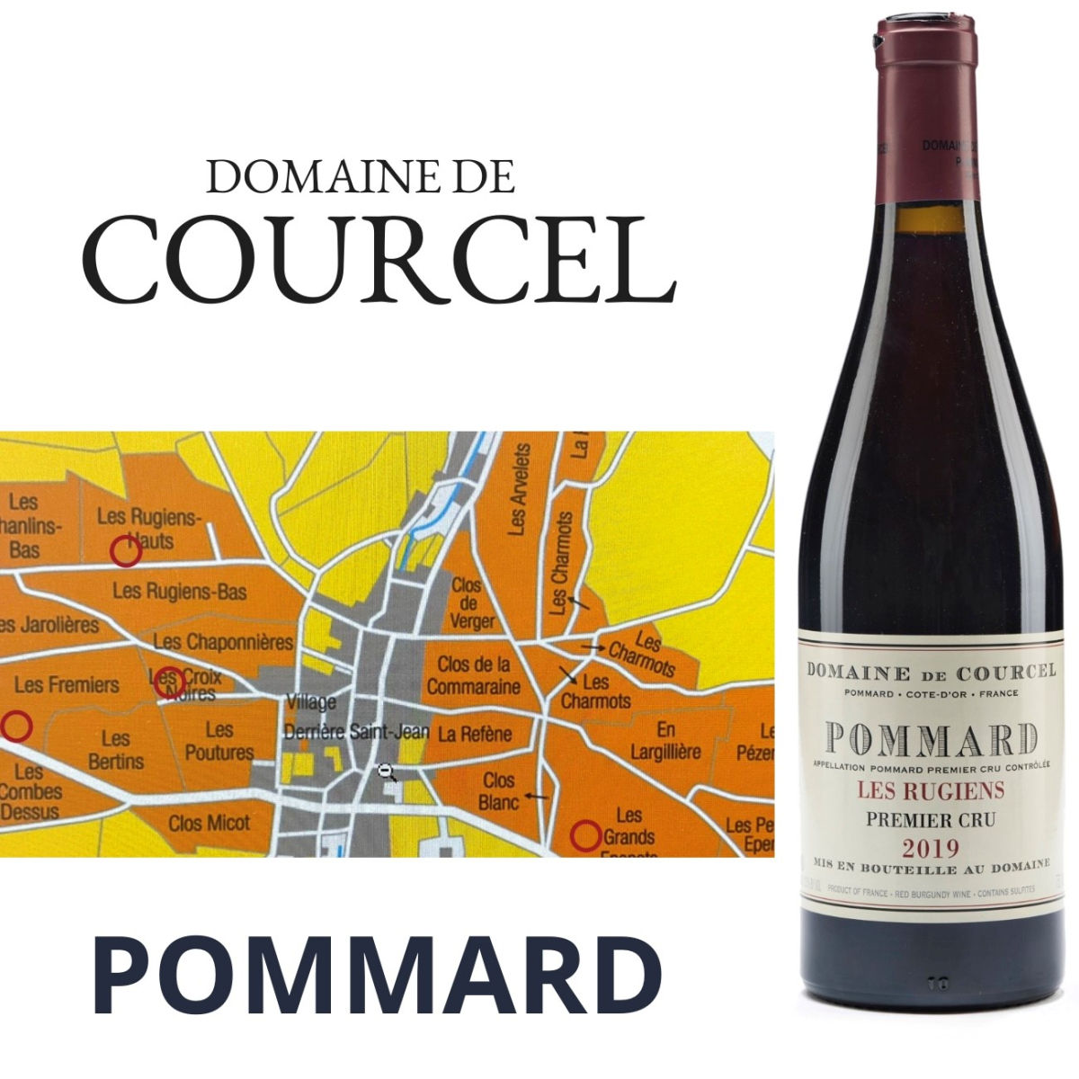 Domaine de Courcel, Pommard, Les Rugiens, Premier Cru - Côte de Beaune ...